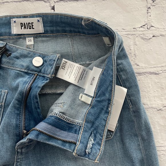 Paige Nellie High Waist Patch Pocket Jean - Picture 6 of 10